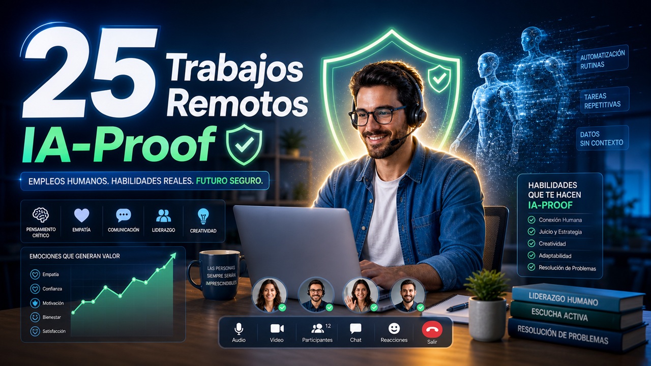Trabajos Remotos Menos Afectados por la IA