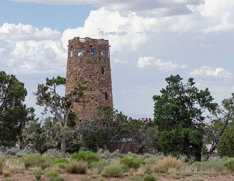 Torre Desert View Watchtower en el borde sur del Gran Cañón del Colorado